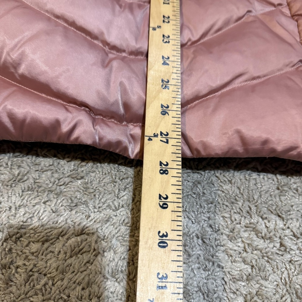 The North Face Jacket Womens Medium Pink Down Puffer Hooded Quilted Winter - Picture 7 of 11
